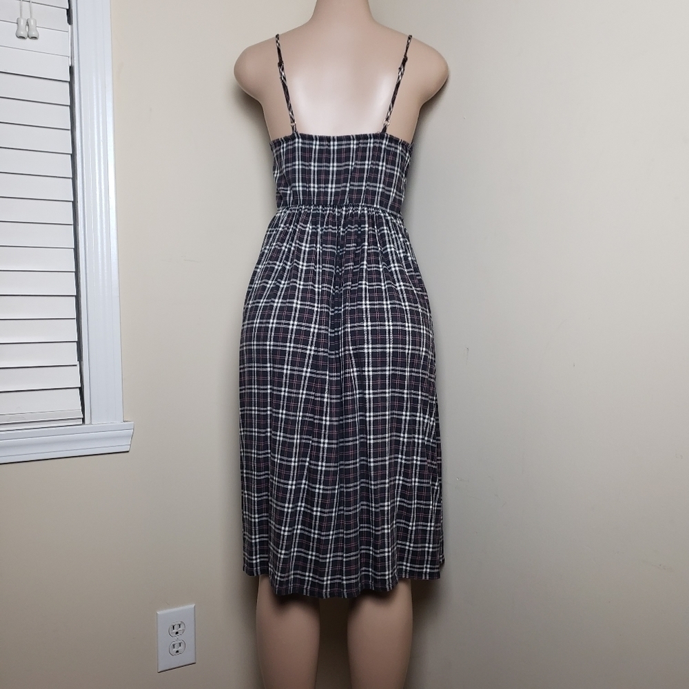 TRUE CRAFT Checkered Pocket Midi Dress - Picture 5 of 9